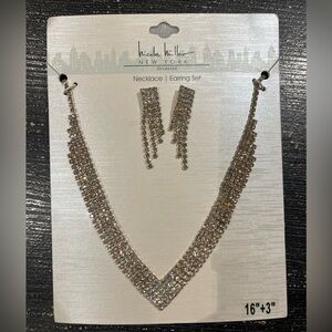 NWT Nicole Miller Earring and Necklace Set